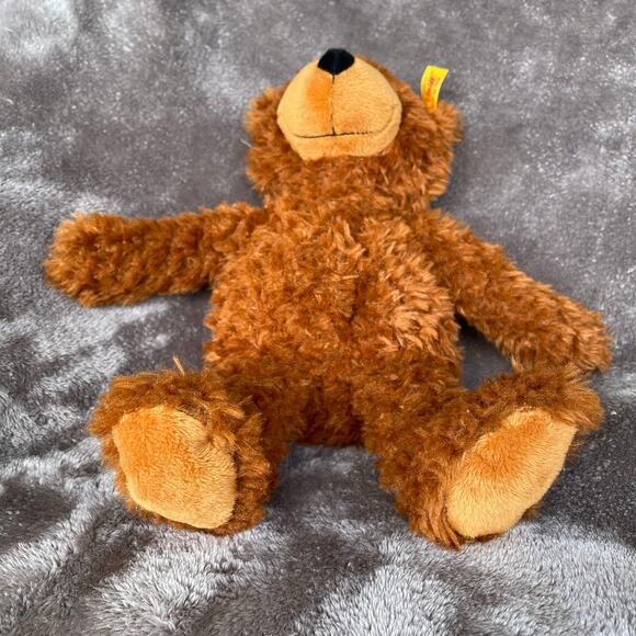 Steiff Teddy Bear Charley Plush Ear Button Bean Bottom Stuffed Animal 11” READ - Picture 9 of 12